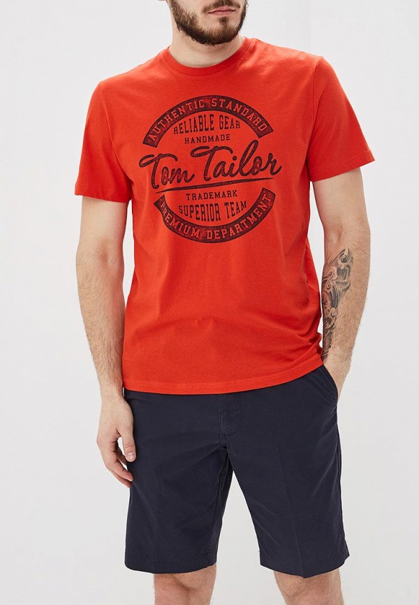 

Футболка Tom Tailor, Tom Tailor TO172EMDTLC9, Красный