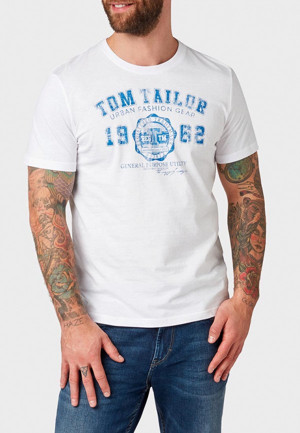 

Футболка Tom Tailor, Белый, Tom Tailor TO172EMDXPO2