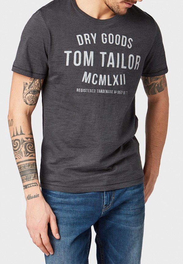 

Футболка Tom Tailor, Tom Tailor TO172EMEQDW3, Черный