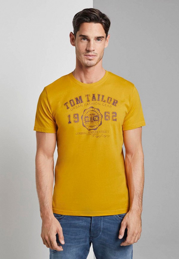 

Футболка Tom Tailor, Желтый, Tom Tailor TO172EMHNBL4