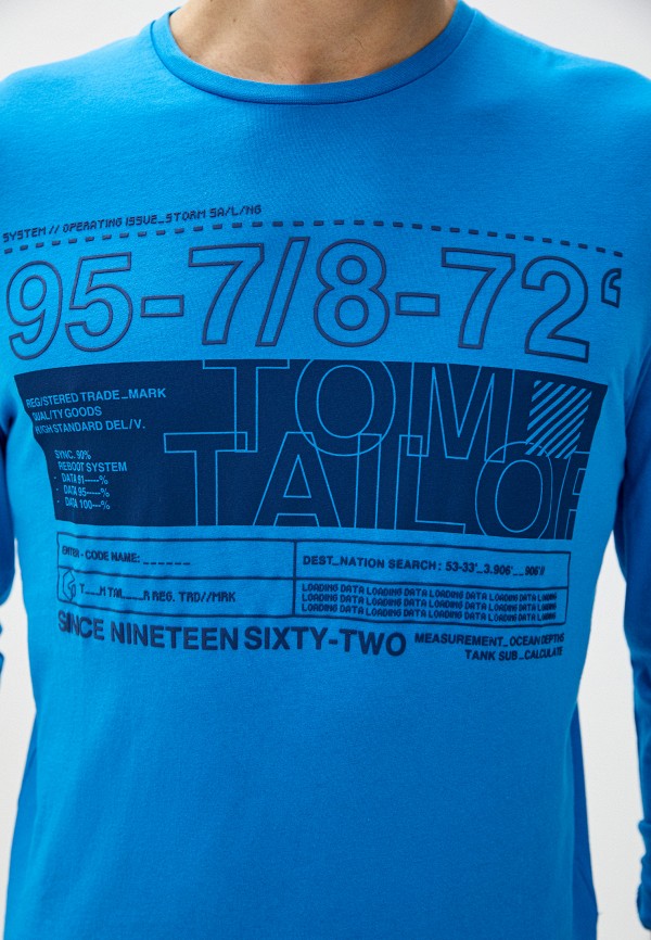 

Лонгслив Tom Tailor, Голубой, Tom Tailor TO172EMHQFJ2