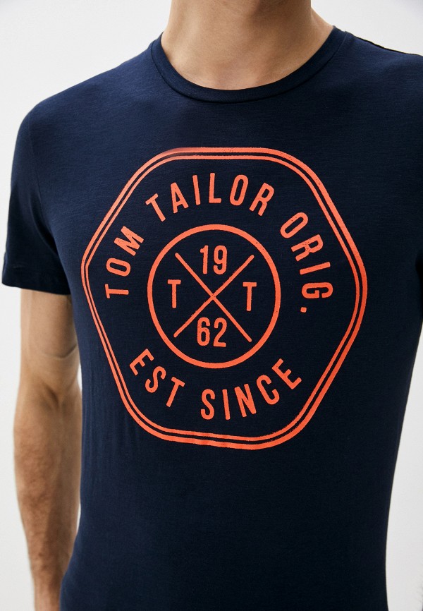 

Футболка Tom Tailor, Синий, Tom Tailor TO172EMHQFQ8