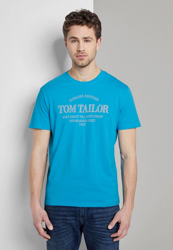 

Футболка Tom Tailor, Голубой, Tom Tailor TO172EMIBAS4