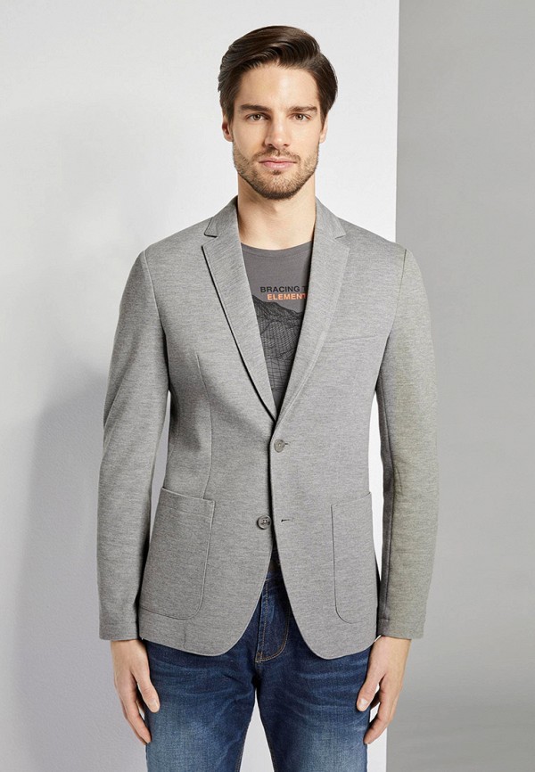 

Пиджак Tom Tailor, Серый, Tom Tailor TO172EMJUBK8