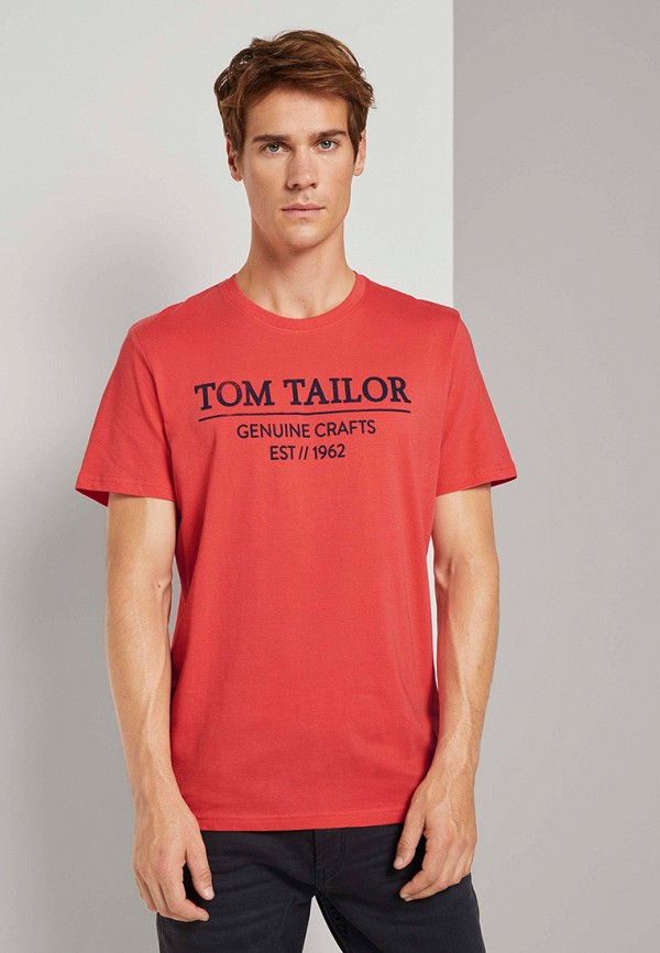 

Футболка Tom Tailor, Коралловый, Tom Tailor TO172EMMDFC7