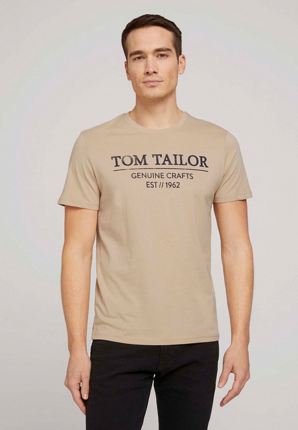 

Футболка Tom Tailor, Бежевый, Tom Tailor TO172EMMDFP8