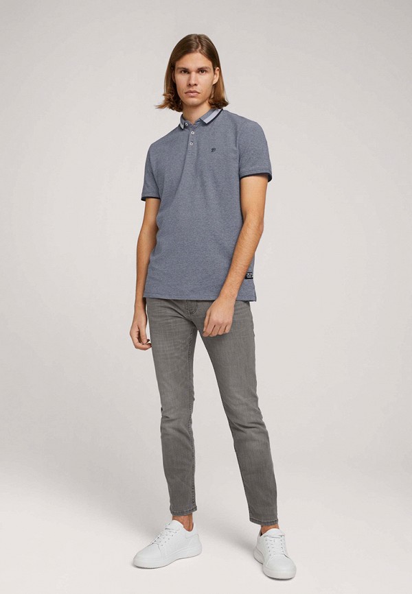 

Поло Tom Tailor Denim, Серый