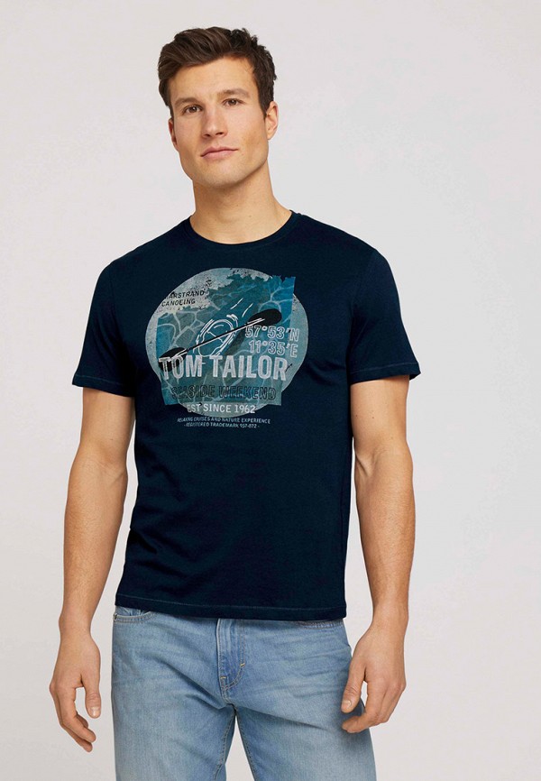 

Футболка Tom Tailor, Синий, Tom Tailor TO172EMMSNP4