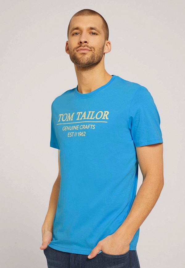 

Футболка Tom Tailor, Голубой, Tom Tailor TO172EMMSNU0