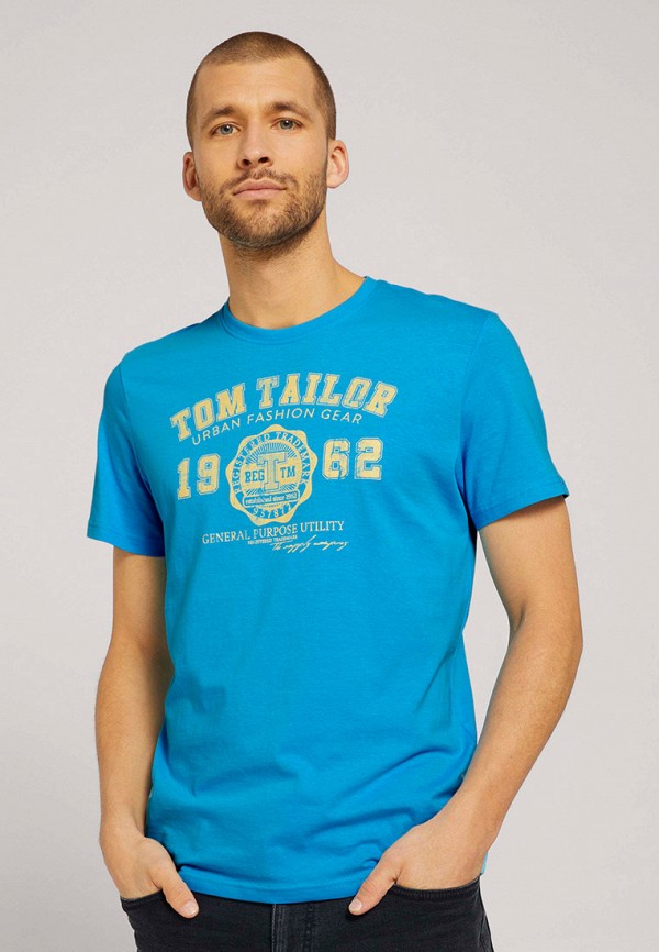 

Футболка Tom Tailor, Голубой, Tom Tailor TO172EMMTUX0