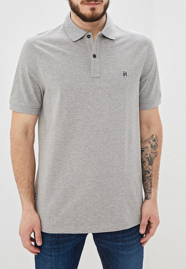 

Поло Tommy Hilfiger, Lewis Hamilton, Серый