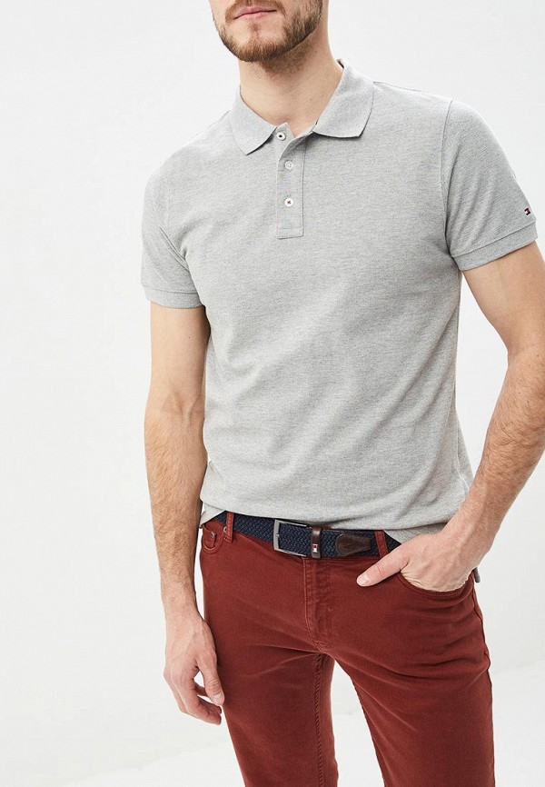 

Поло Tommy Hilfiger, Серый
