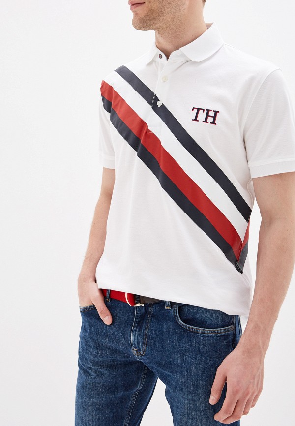 

Поло Tommy Hilfiger, Белый