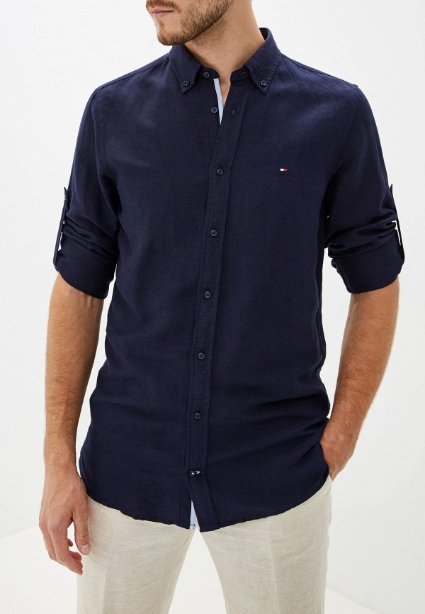 

Рубашка Tommy Hilfiger, Синий, Slim Linen