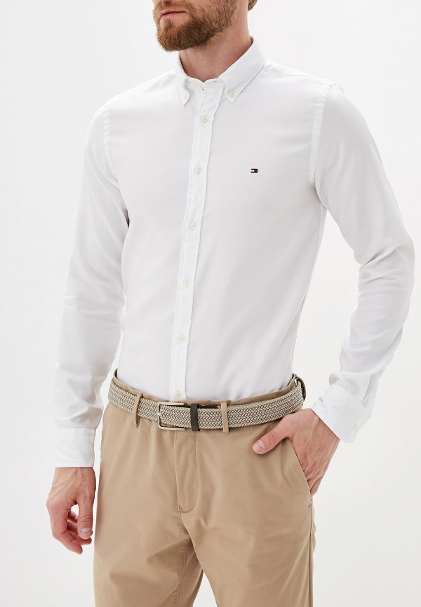 

Рубашка Tommy Hilfiger, Белый, Slim Dobby