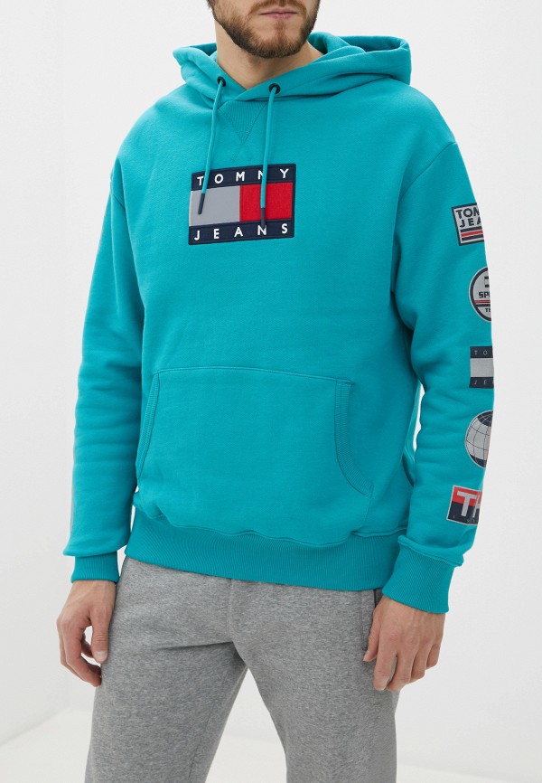

Худи Tommy Jeans, Зеленый, Sport Tech