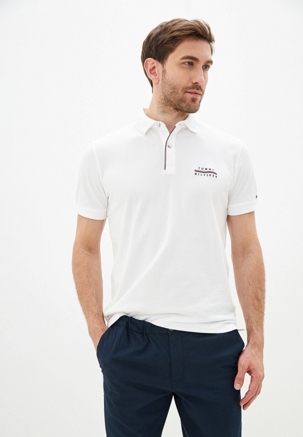 

Поло Tommy Hilfiger, Белый