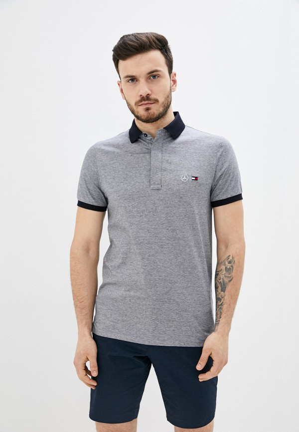 

Поло Tommy Hilfiger, Серый, Mercedes