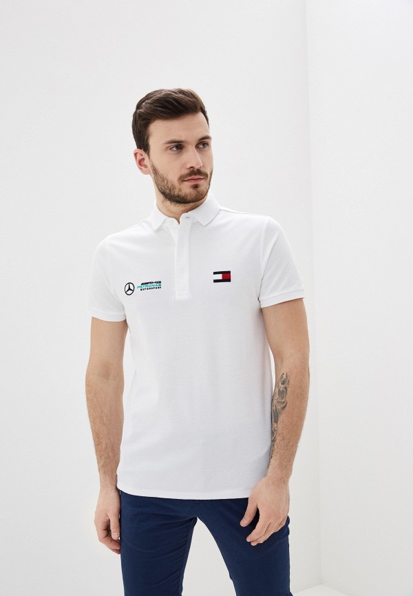

Поло Tommy Hilfiger, Белый, Mercedes