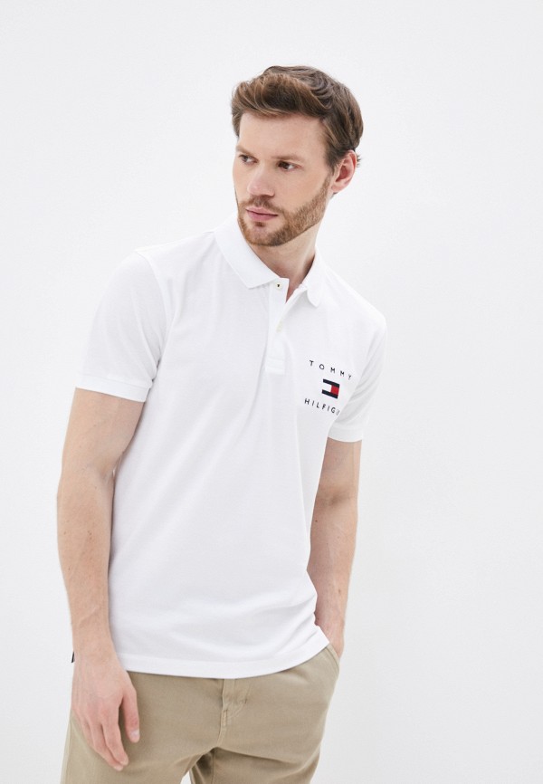 

Поло Tommy Hilfiger, Белый