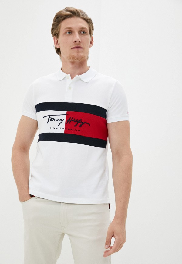 

Поло Tommy Hilfiger, Белый