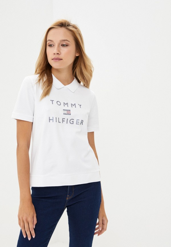 

Поло Tommy Hilfiger, Белый