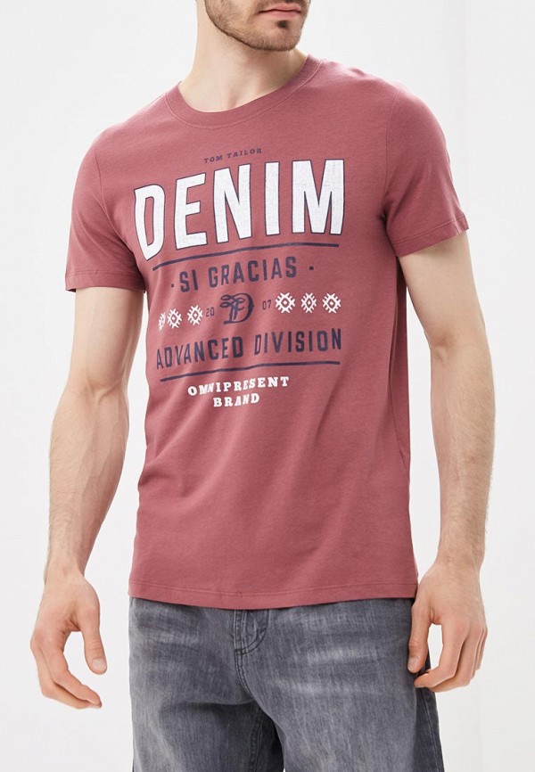 

Футболка Tom Tailor Denim, Бордовый