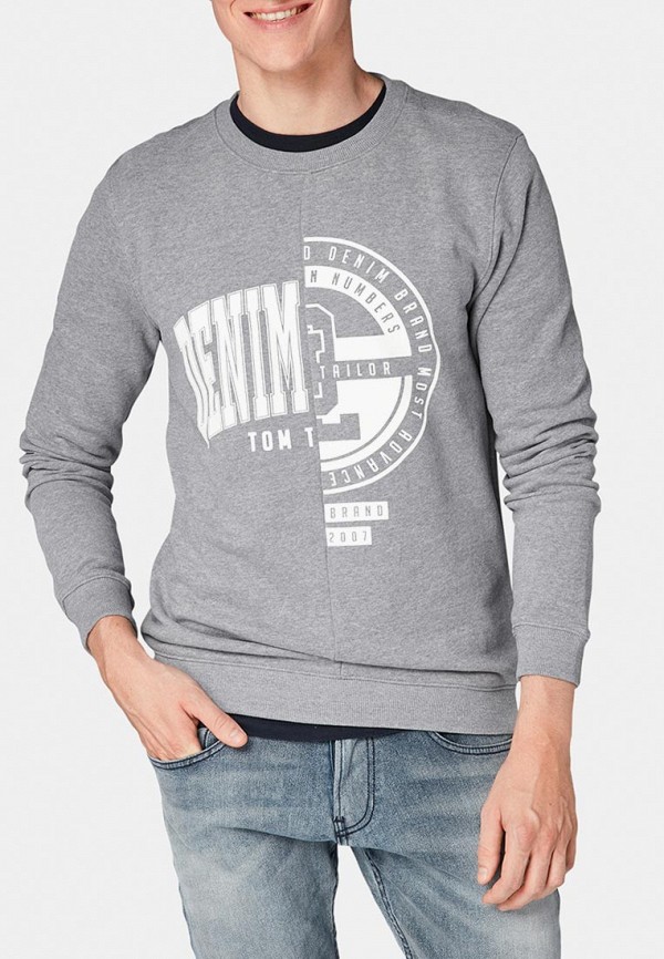 

Свитшот Tom Tailor Denim, Серый