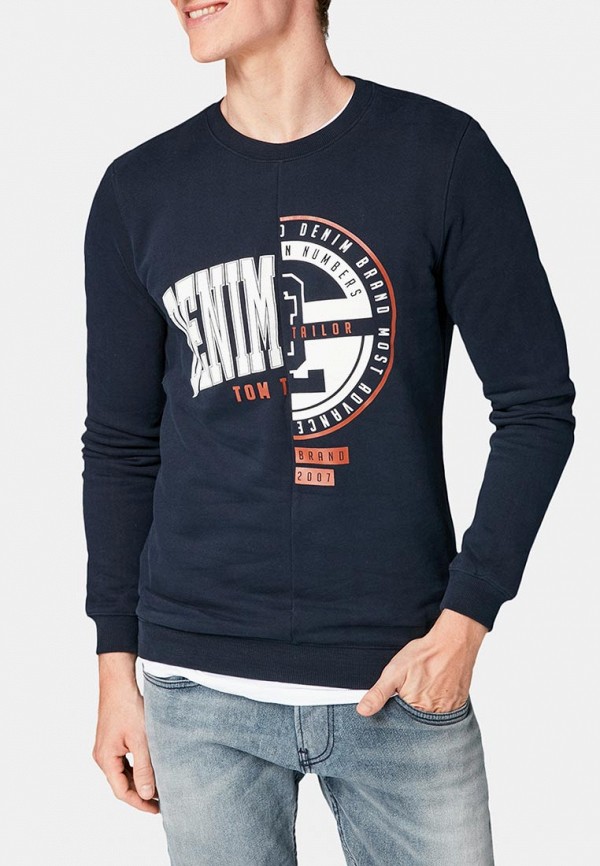 

Свитшот Tom Tailor Denim, Синий