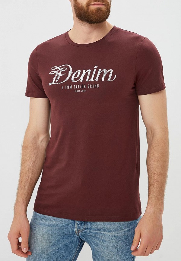 

Футболка Tom Tailor Denim, Бордовый