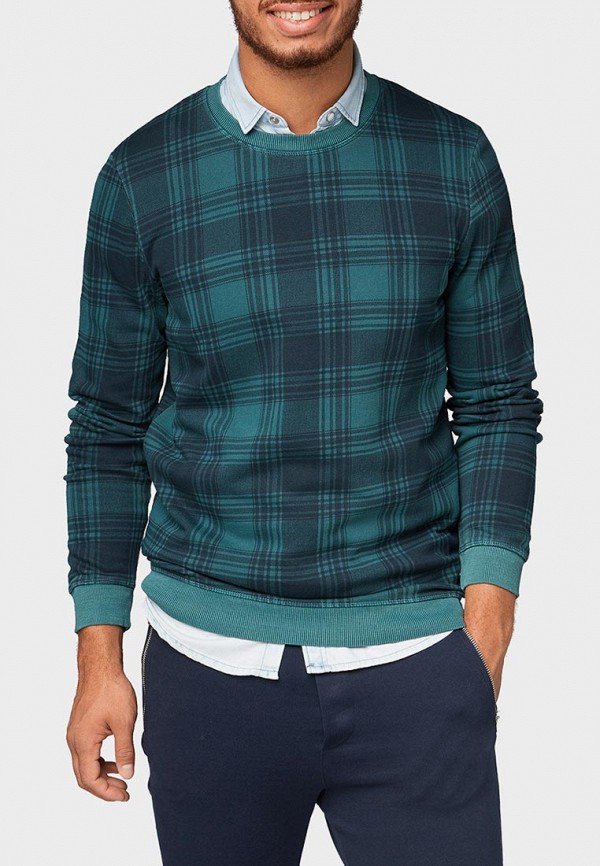 

Свитшот Tom Tailor Denim, Бирюзовый