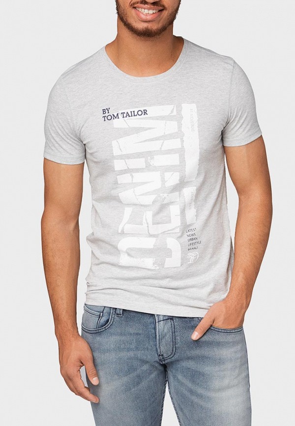 

Футболка Tom Tailor Denim, Серый