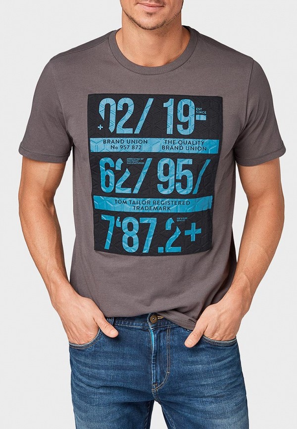

Футболка Tom Tailor Denim, Серый