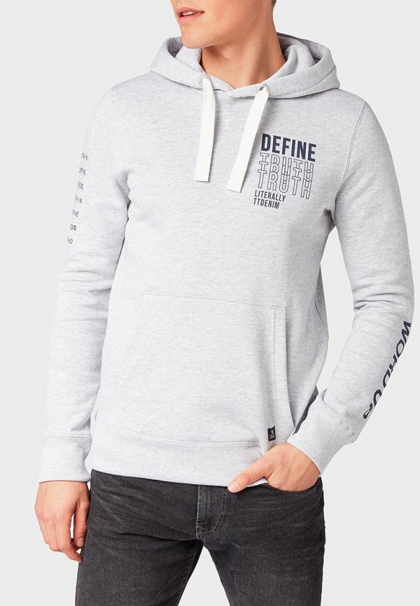 

Худи Tom Tailor Denim, Серый