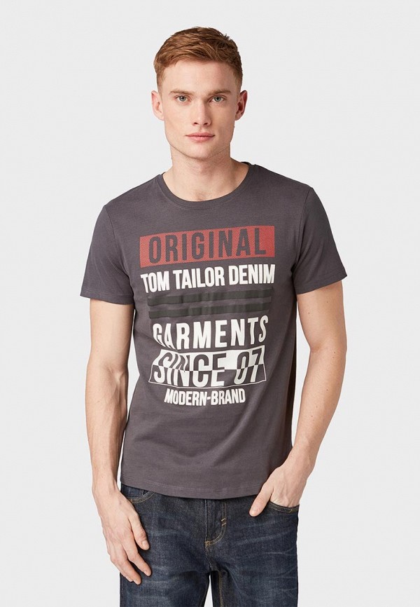 

Футболка Tom Tailor Denim, Серый