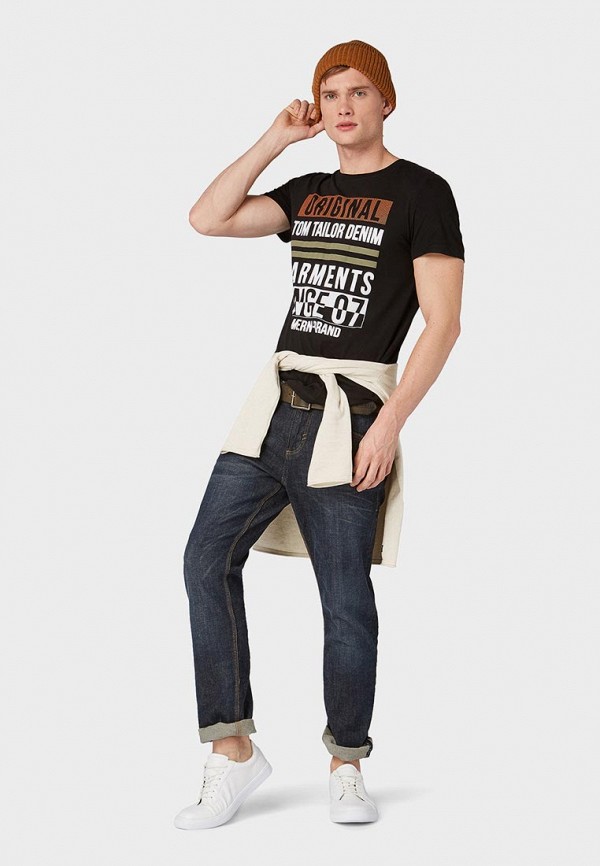 

Футболка Tom Tailor Denim; Tom Tailor Denim TO793EMDTIZ9, Черный