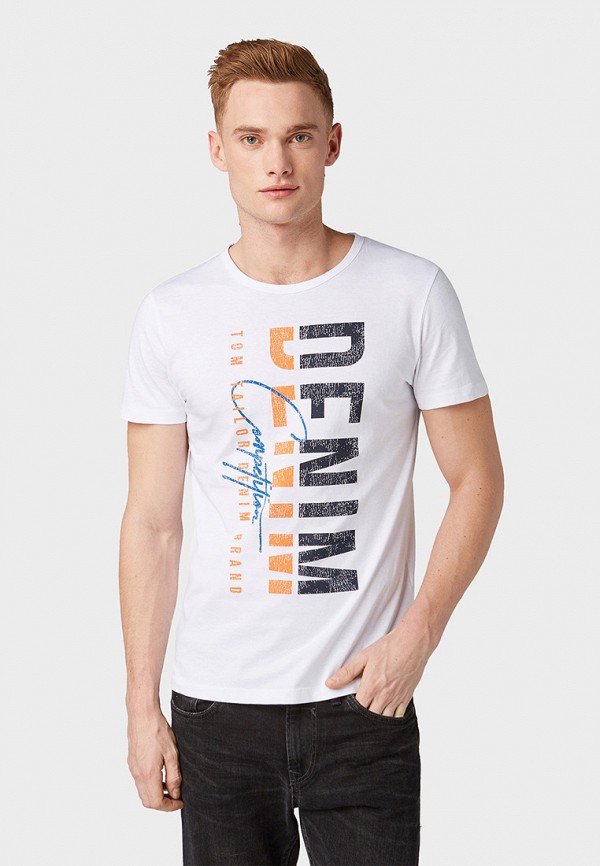 

Футболка Tom Tailor Denim, Белый, Tom Tailor Denim TO793EMDTJA6