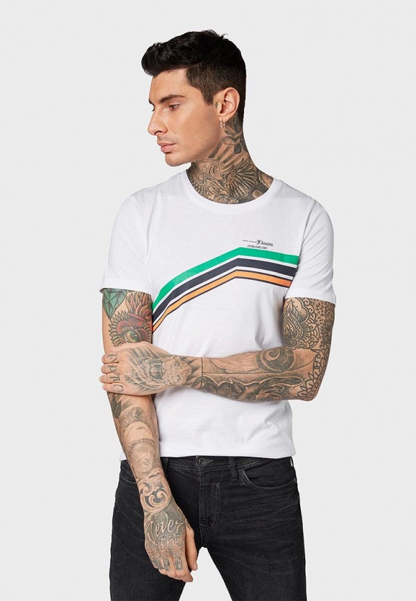 

Футболка Tom Tailor Denim; Tom Tailor Denim TO793EMDTJB3, Белый