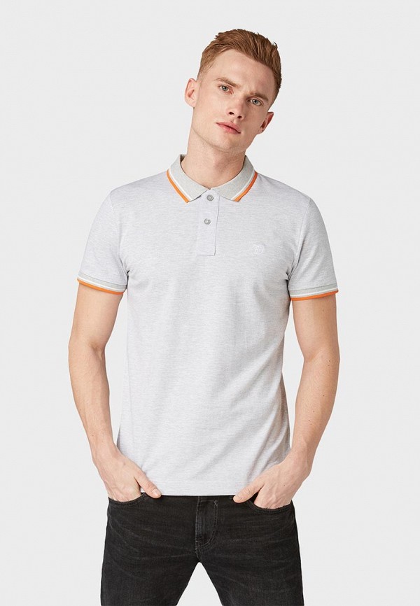 

Поло Tom Tailor Denim, Серый