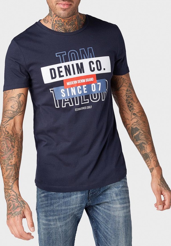 

Футболка Tom Tailor Denim, Синий