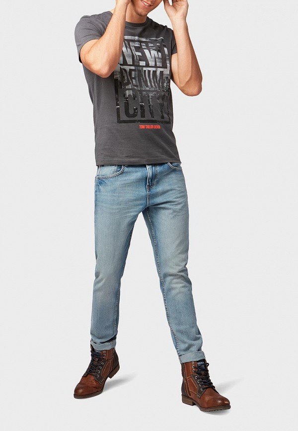 

Футболка Tom Tailor Denim; Tom Tailor Denim TO793EMDTJH9, Серый