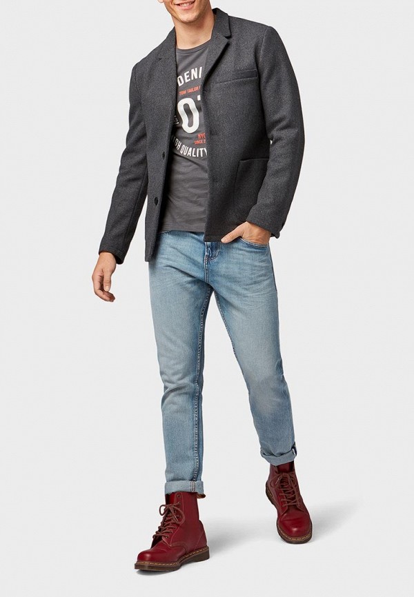 

Лонгслив Tom Tailor Denim; Tom Tailor Denim TO793EMDTJI3, Серый