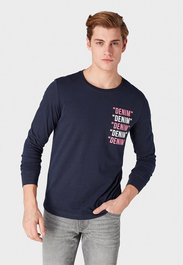 

Лонгслив Tom Tailor Denim, Синий