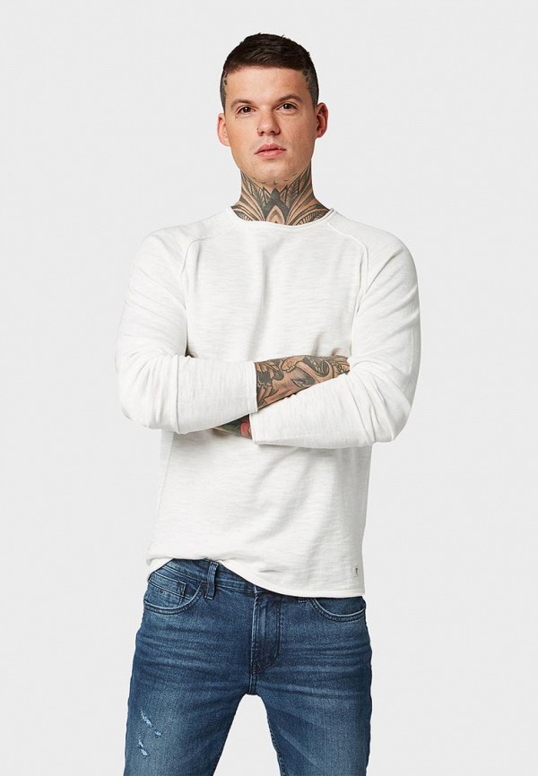 

Лонгслив Tom Tailor Denim, Tom Tailor Denim TO793EMDTLQ8, Белый