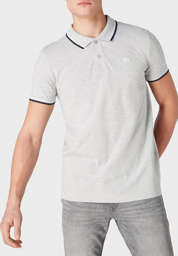 

Поло Tom Tailor Denim, Серый