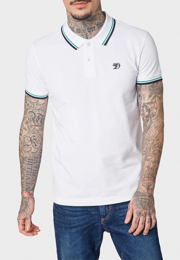 

Поло Tom Tailor Denim, Tom Tailor Denim TO793EMDTLS8, Белый