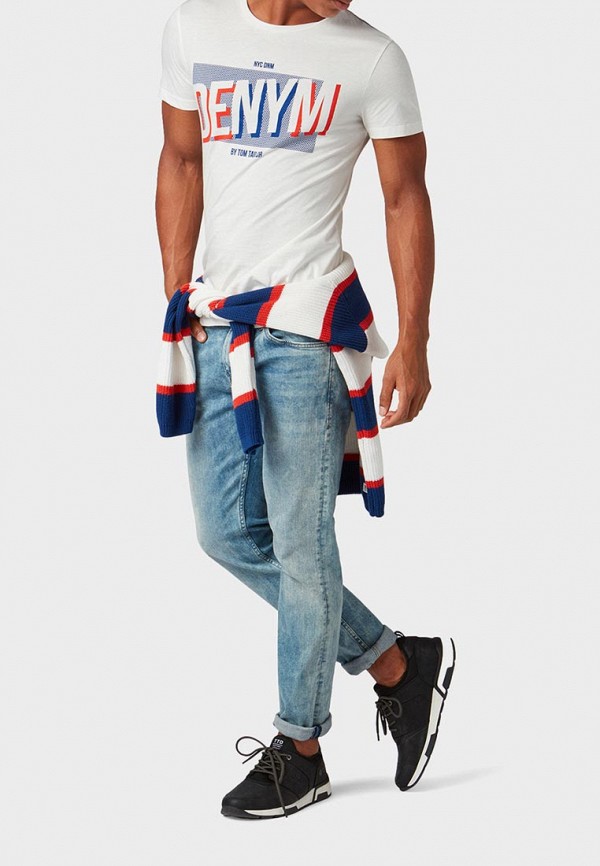 

Футболка Tom Tailor Denim; Tom Tailor Denim TO793EMEOUX2, Белый
