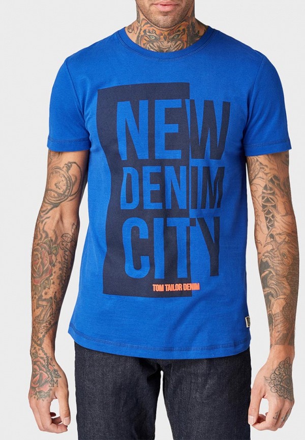 

Футболка Tom Tailor Denim, Синий