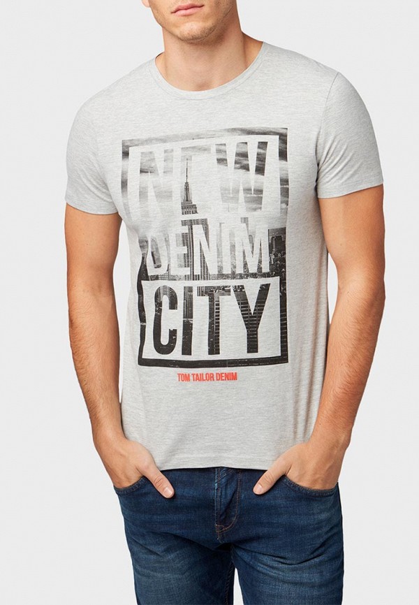 

Футболка Tom Tailor Denim, Серый
