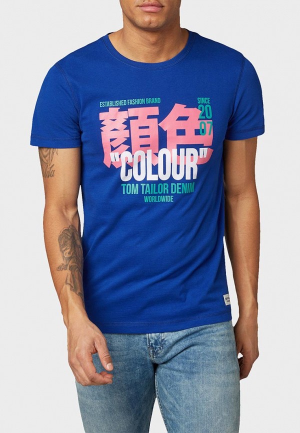 

Футболка Tom Tailor Denim, Синий